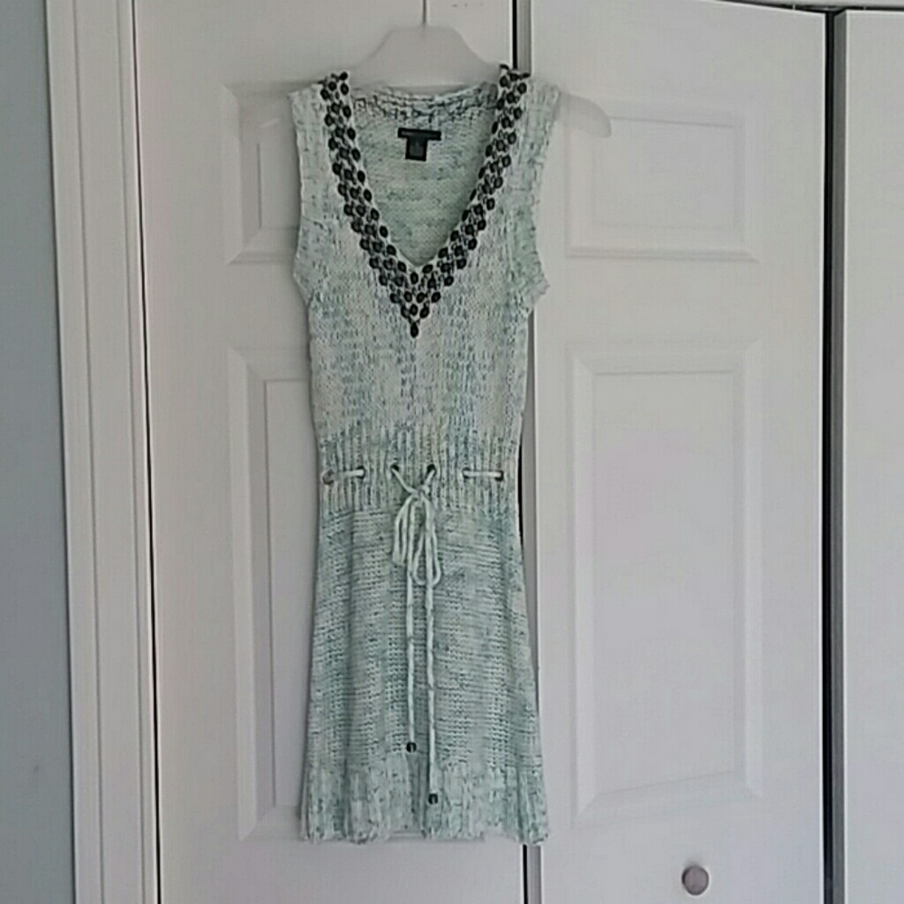 BCBGMAXAZRIA sleeveless sweater dress
